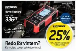 thansen 25% PÅ ALLA BATTERILADDARE FRÅN INFERNO erbjuda