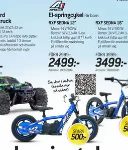 thansen El-springcykel, SEK 2499 erbjuda