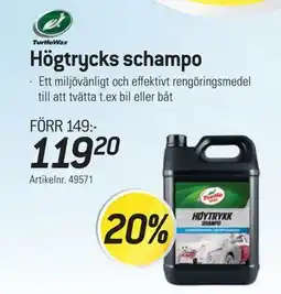 thansen Högtrycks schampo, SEK 119.2 erbjuda
