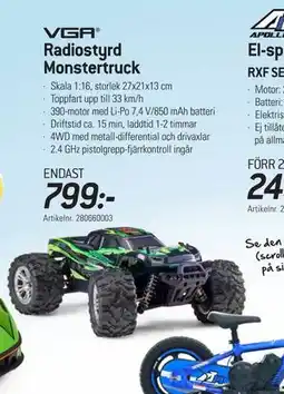 thansen Radiostyrd Monstertruck, SEK 799 erbjuda