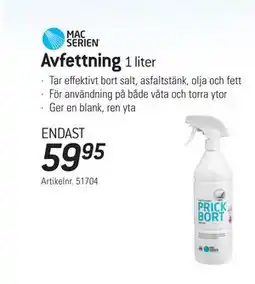 thansen Avfettning, SEK 59.95 erbjuda
