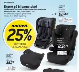 thansen 25% PÅ UTVALDA BILBARNSTOLAR erbjuda