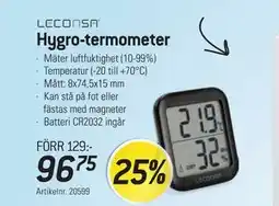 thansen Hygro-termometer, SEK 96.75 erbjuda