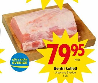Matöppet Benfri kotlett erbjuda