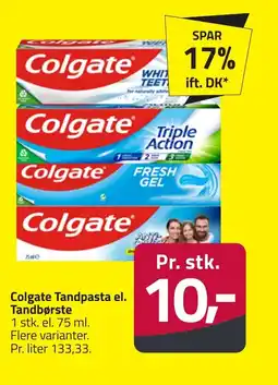 Fleggaard Colgate Tandpasta el. Tandbørste erbjuda