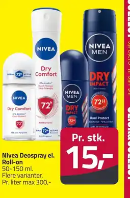 Fleggaard NIVEA Deospray el. Roll-on erbjuda