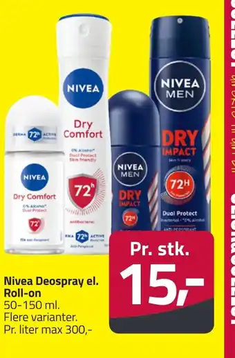 Fleggaard NIVEA Deospray el. Roll-on erbjuda