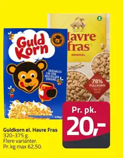 Fleggaard Guldkorn el. Havre Fras erbjuda