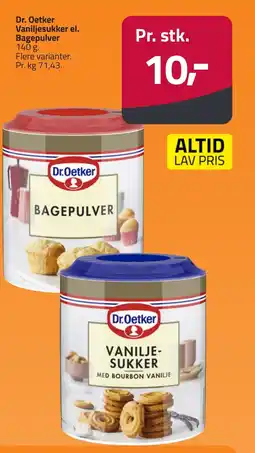 Fleggaard Dr. Oetker Vaniljesukker el. Bagepulver erbjuda