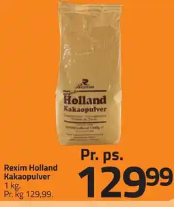 Fleggaard Rexim Holland Kakaopulver erbjuda