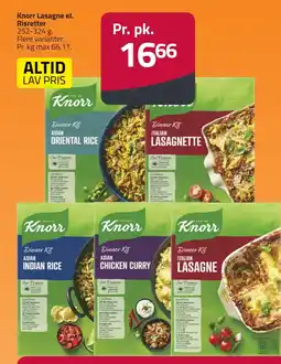 Fleggaard Knorr Lasagne el. Risretter erbjuda