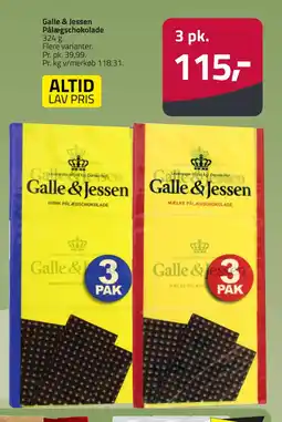 Fleggaard Galle & Jessen Pålægschokolade erbjuda