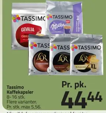 Fleggaard Tassimo Kaffekapsler erbjuda