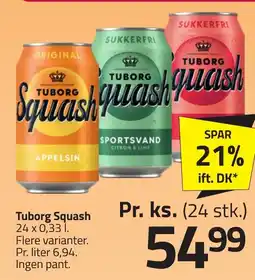 Fleggaard Tuborg Squash erbjuda