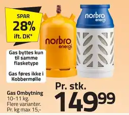Fleggaard Gas Ombytning erbjuda