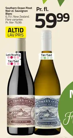 Fleggaard Southern Ocean Pinot Noir el. Sauvignon Blanc erbjuda