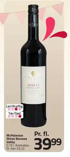 Fleggaard McPeterson Shiraz Barossa Valley erbjuda
