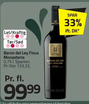 Fleggaard Baron del Ley Finca Monasterio erbjuda