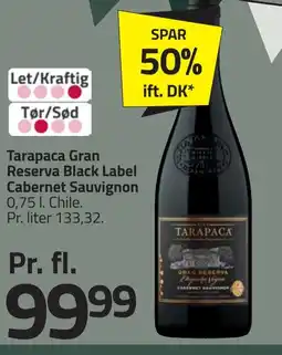 Fleggaard Tarapaca Gran Reserva Black Label Cabernet Sauvignon erbjuda