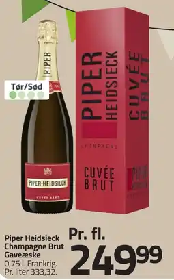 Fleggaard Piper Heidsieck Champagne Brut Gaveæske erbjuda