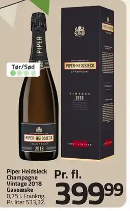Fleggaard Piper Heidsieck Champagne Vintage 2018 Gaveæske erbjuda