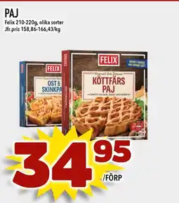 Bonum Matmarknad FELIX Paj erbjuda