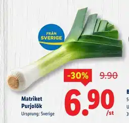 Lidl Matriket Purjolök, SEK 6.9 erbjuda