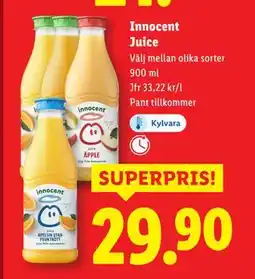 Lidl Innocent Juice, SEK 29.9 erbjuda