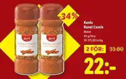 Lidl Kania Kanel Cassia, SEK 22 erbjuda