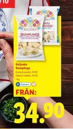 Lidl Kuljanka Dumplings erbjuda