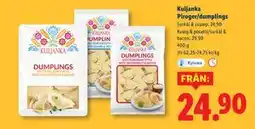 Lidl Kuljanka Piroger/dumplings erbjuda