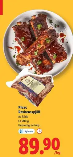 Lidl Pivac Revbensspjäll, SEK 89.9 erbjuda