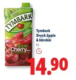Lidl Tymbark Dryck äpple & körsbär, SEK 14.9 erbjuda