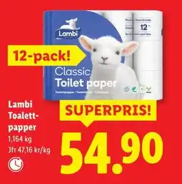 Lidl Lambi Toalettpapper, SEK 54.9 erbjuda