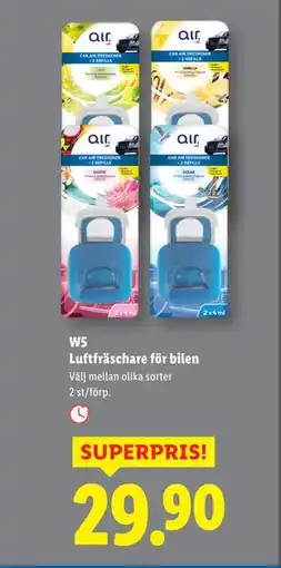 Lidl W5 Luftfräschare för bilen, SEK 29.9 erbjuda