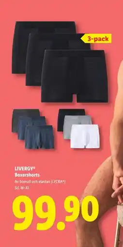 Lidl LIVERGY Boxershorts, SEK 99.9 erbjuda