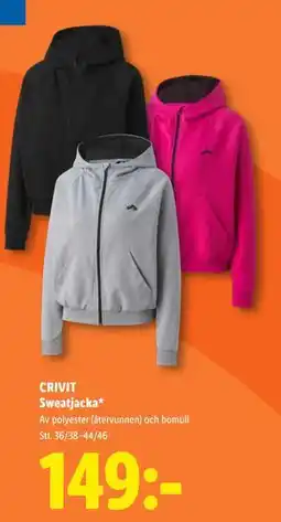 Lidl CRIVIT Sweatjacka, SEK 149 erbjuda
