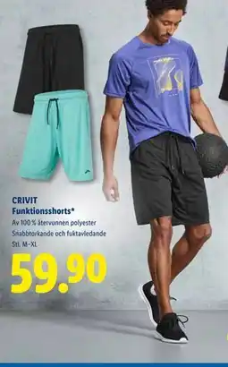 Lidl CRIVIT Funktionsshorts, SEK 59.9 erbjuda