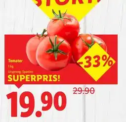 Lidl Tomater, SEK 19.9 erbjuda