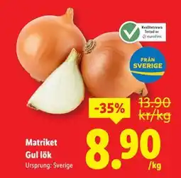 Lidl Matriket Gul lök, SEK 8.9 erbjuda