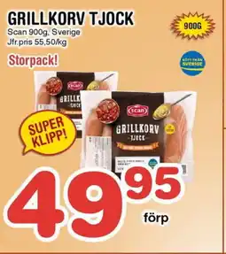 Nya Pulsen Scan Grillkorv tjock erbjuda