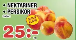 Nya Pulsen Nektariner • Persikor erbjuda