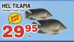 Nya Pulsen Hel tilapia erbjuda