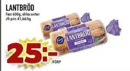 Nya Pulsen Lantbröd Fazr , olika sorter erbjuda