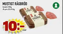 Nya Pulsen Mustigt rågbröd garant erbjuda