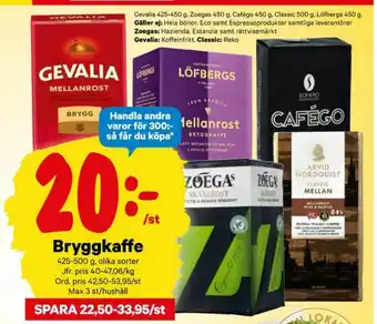 Gevalia Kaffe malet