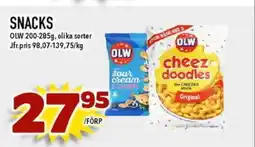 Nya Pulsen Snacks olw , olika sorter erbjuda