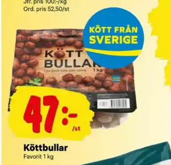 City Gross Favorit Köttbullar erbjuda