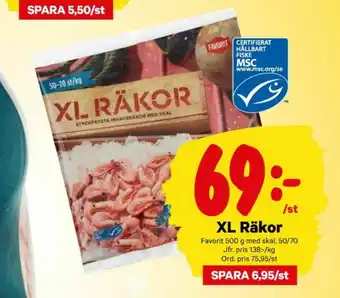 City Gross Favorit Räkor med skal erbjuda