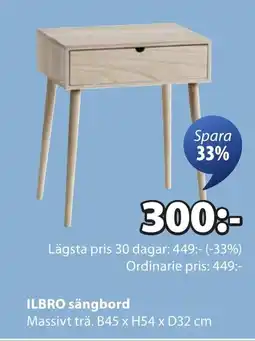 JYSK ILBRO sängbord erbjuda